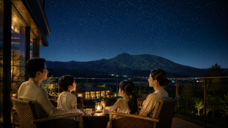 熊本 阿蘇リゾート 夜景と家族旅行 イメージ
