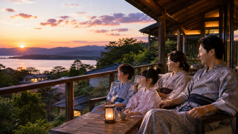 落ち着いた和風リゾートで過ごす家族旅行ｲメージ