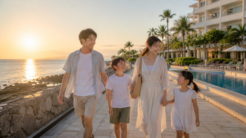 大分 海辺のリゾートホテル 家族旅行 イメージ
