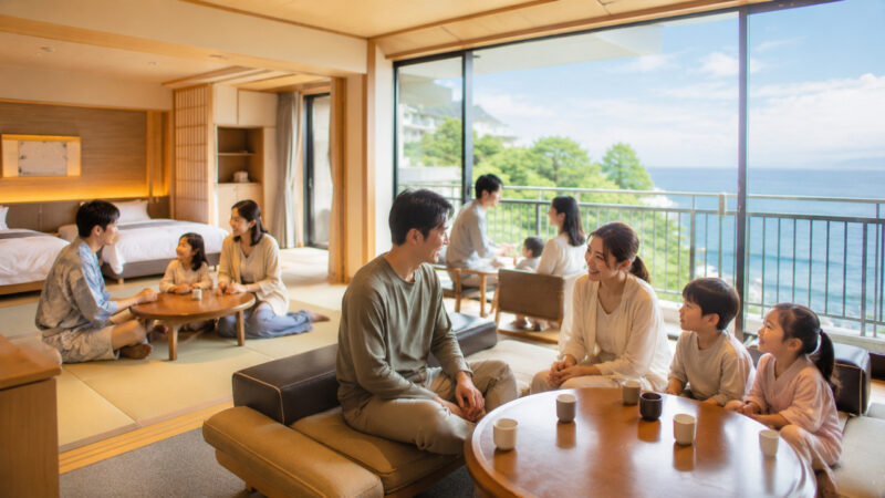 大分 温泉ホテル 家族でくつろぐ客室 イメージ